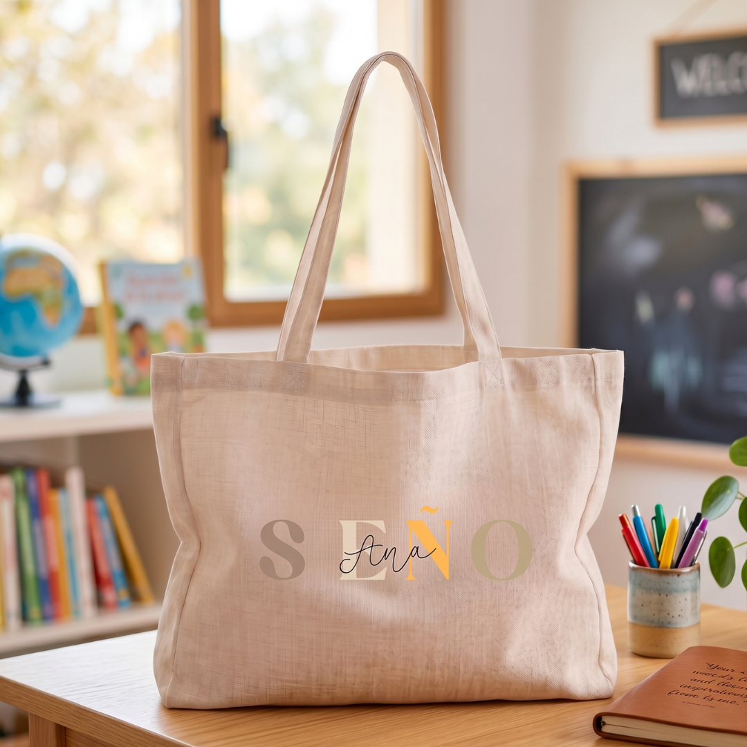 Bolso tote grande especial maestros