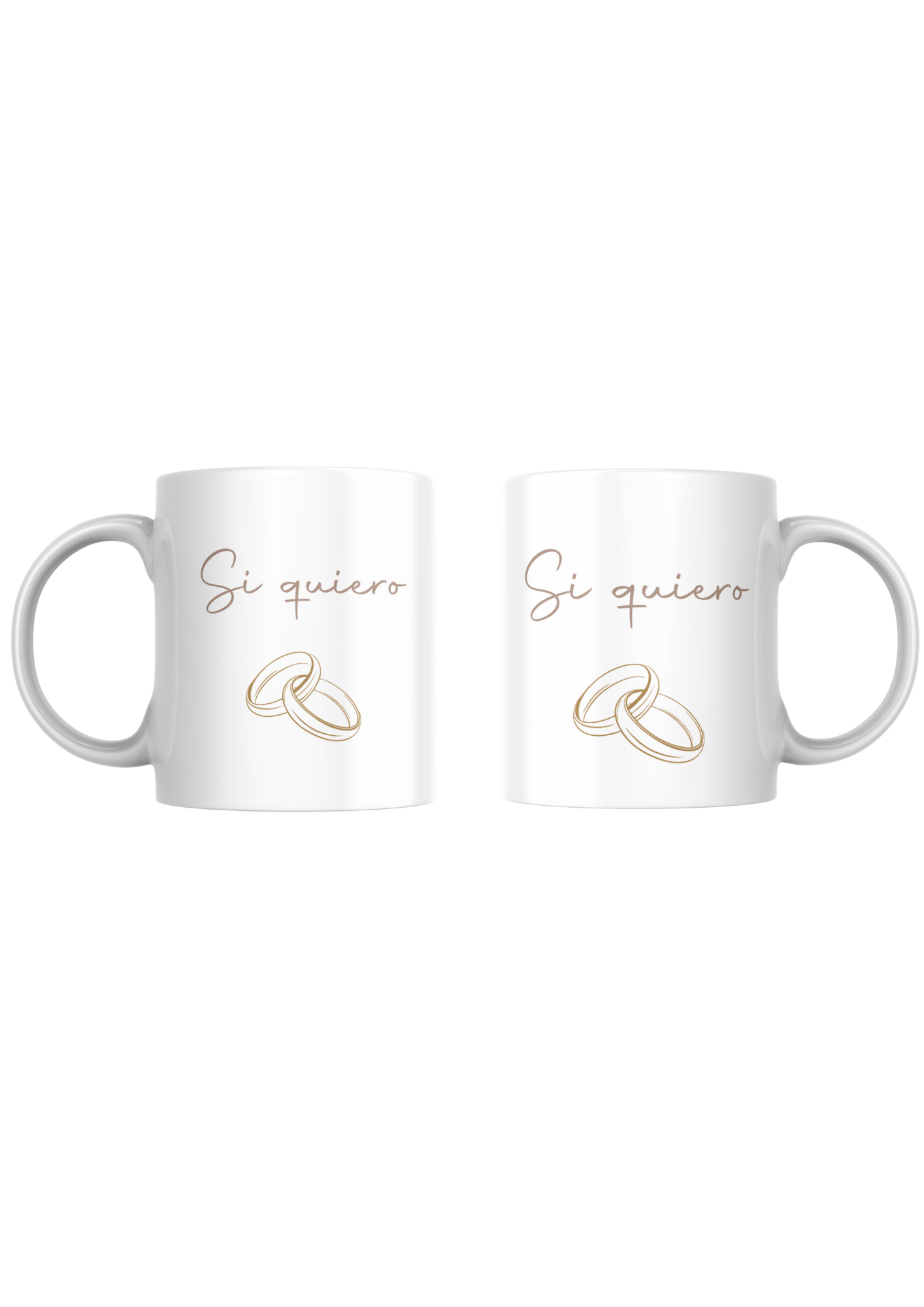 Taza personalizada Boda "Si quiero"