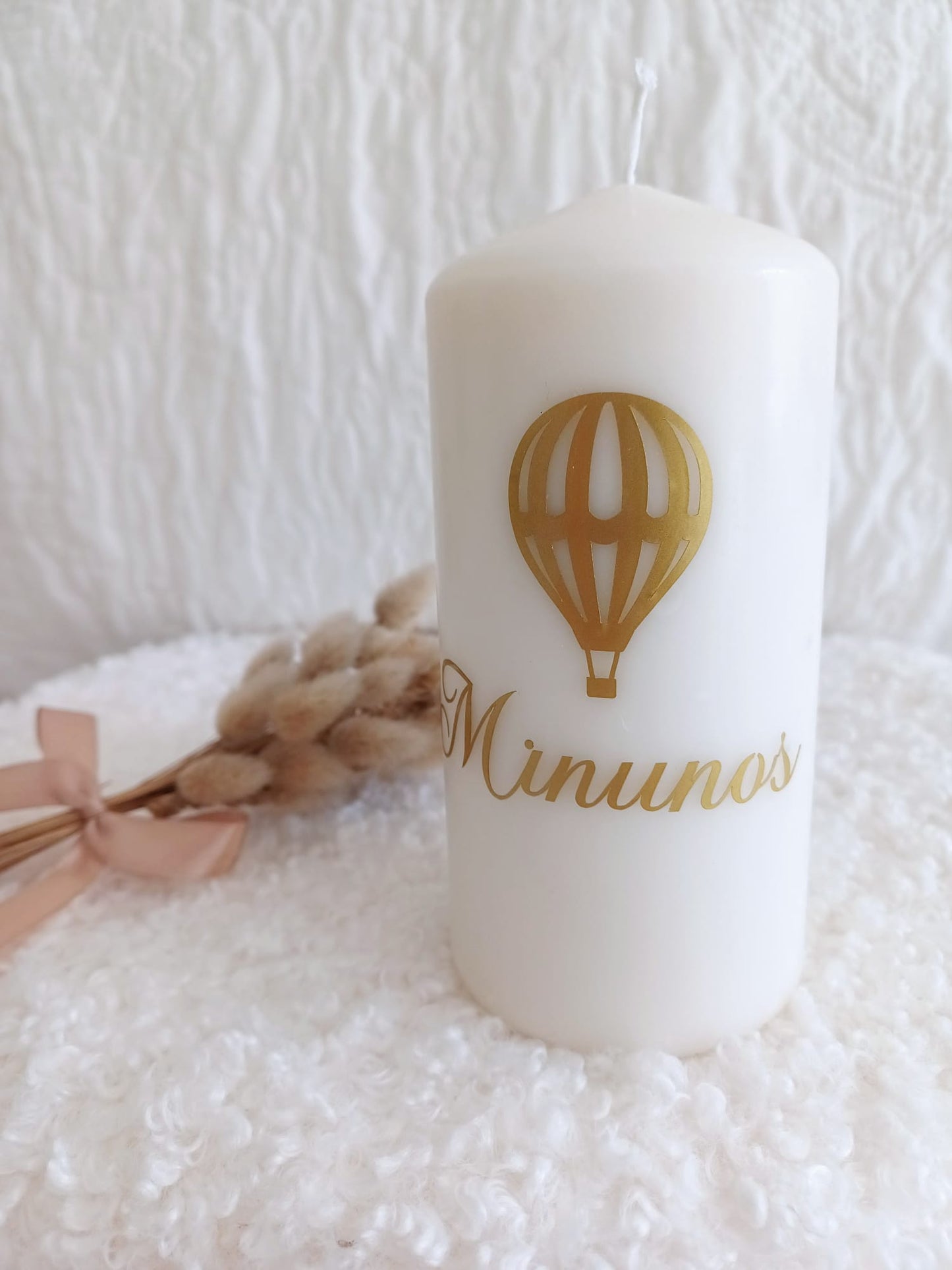 Vela personalizada decoración