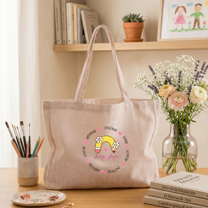 Bolso tote grande especial maestros