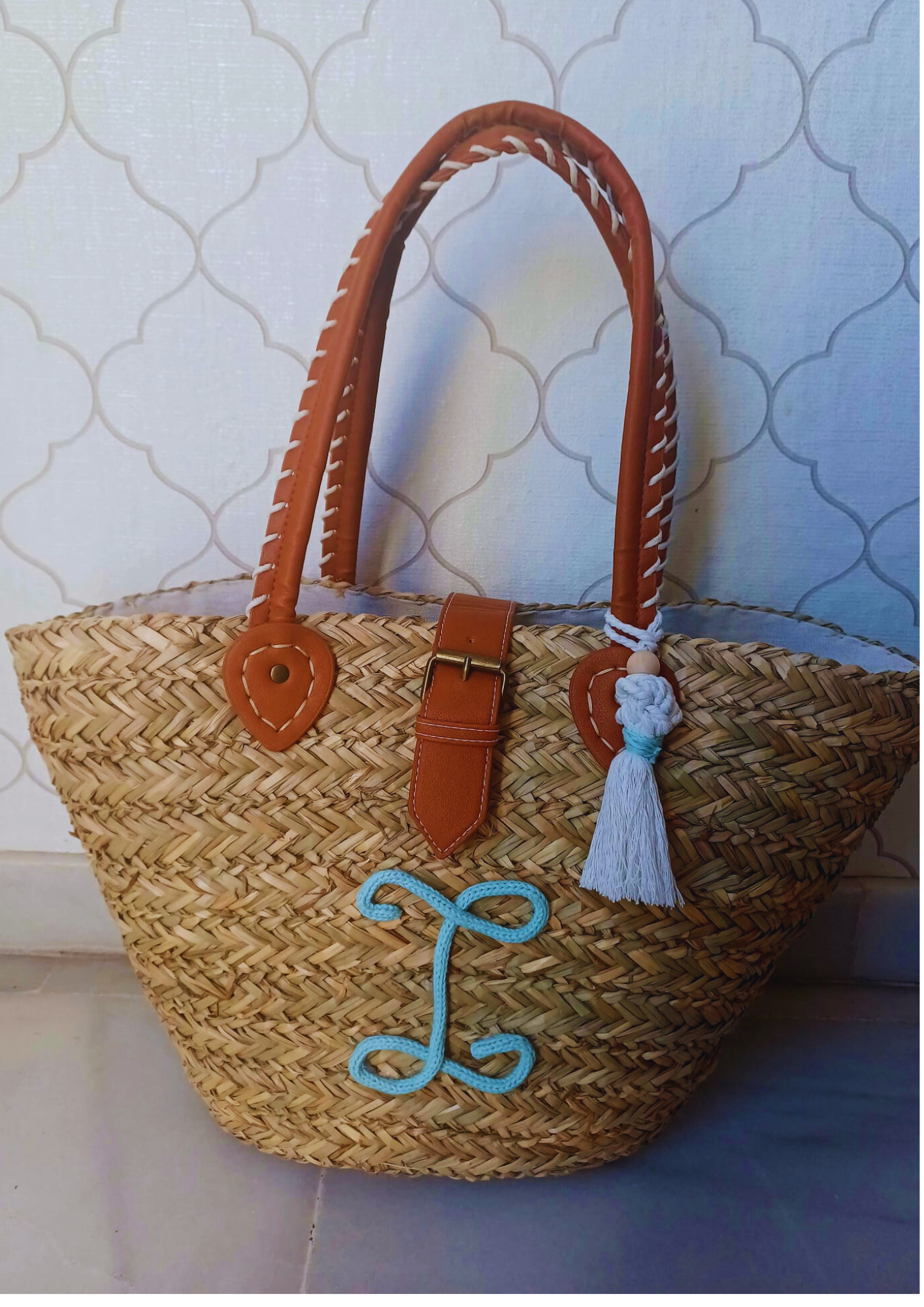 Cesta de mimbre personalizada