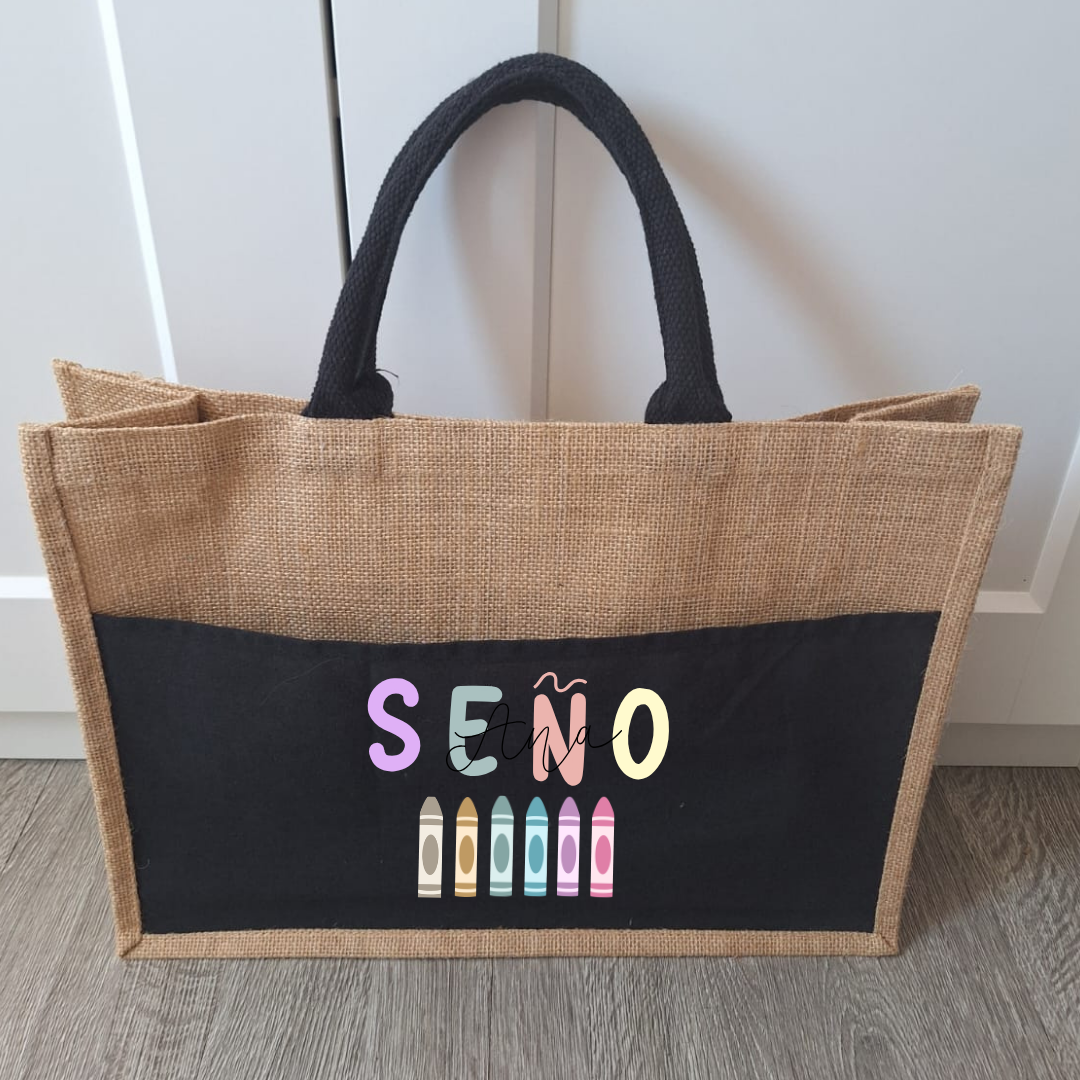 Bolso Yute especial maestra