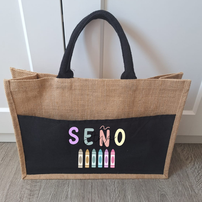 Bolso Yute especial maestra
