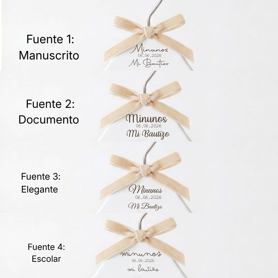 Percha para evento personalizada