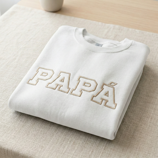 Sudadera bordada Papá