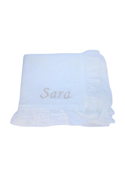 Toquilla bebé bordada