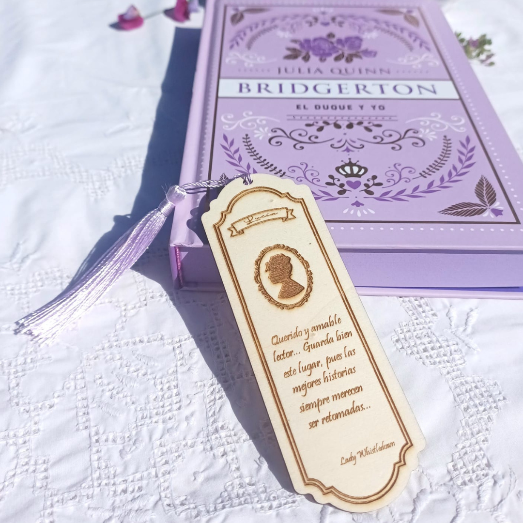 Marcapáginas madera “Cartas de la Alta Sociedad”