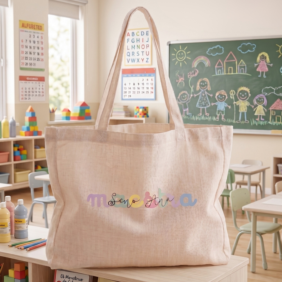 Bolso tote grande especial maestros