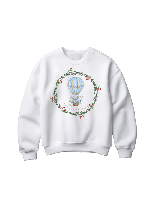 Sudadera estampada adulto Navidad