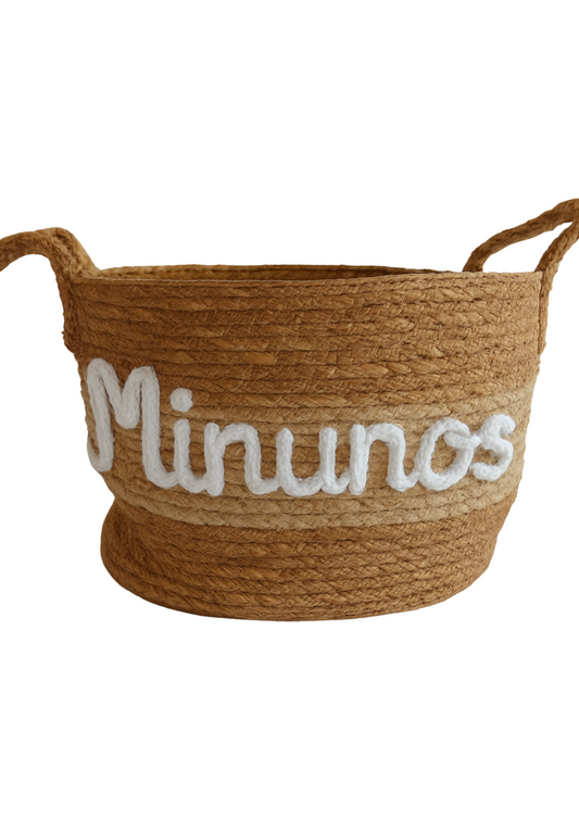 Letras tejidas decoración