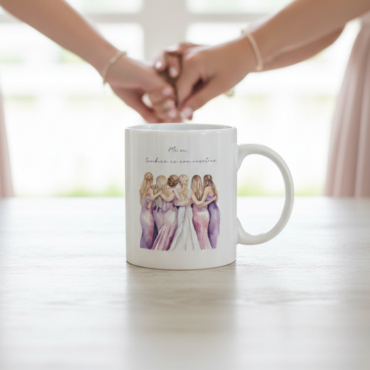 Taza personalizada Boda "Damas de Honor"