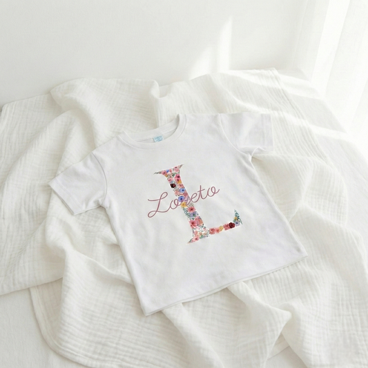 Camiseta infantil personalizada manga corta