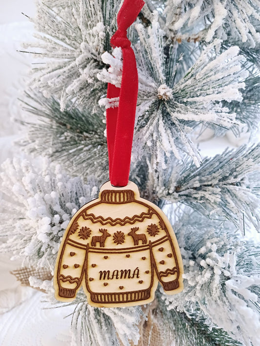 Adorno árbol jersey navideño