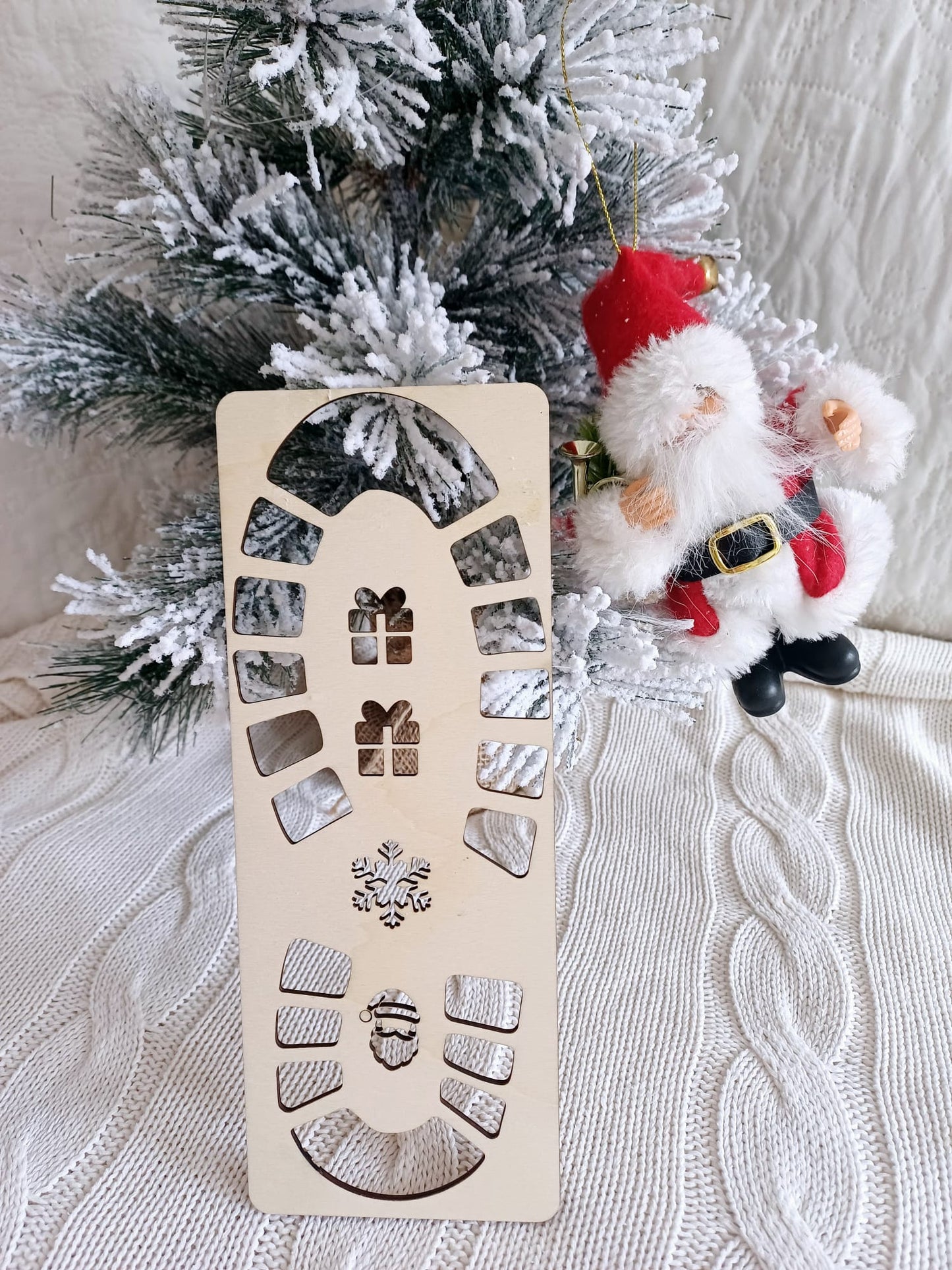 Plantilla huella madera Reyes Magos/Papá Noel