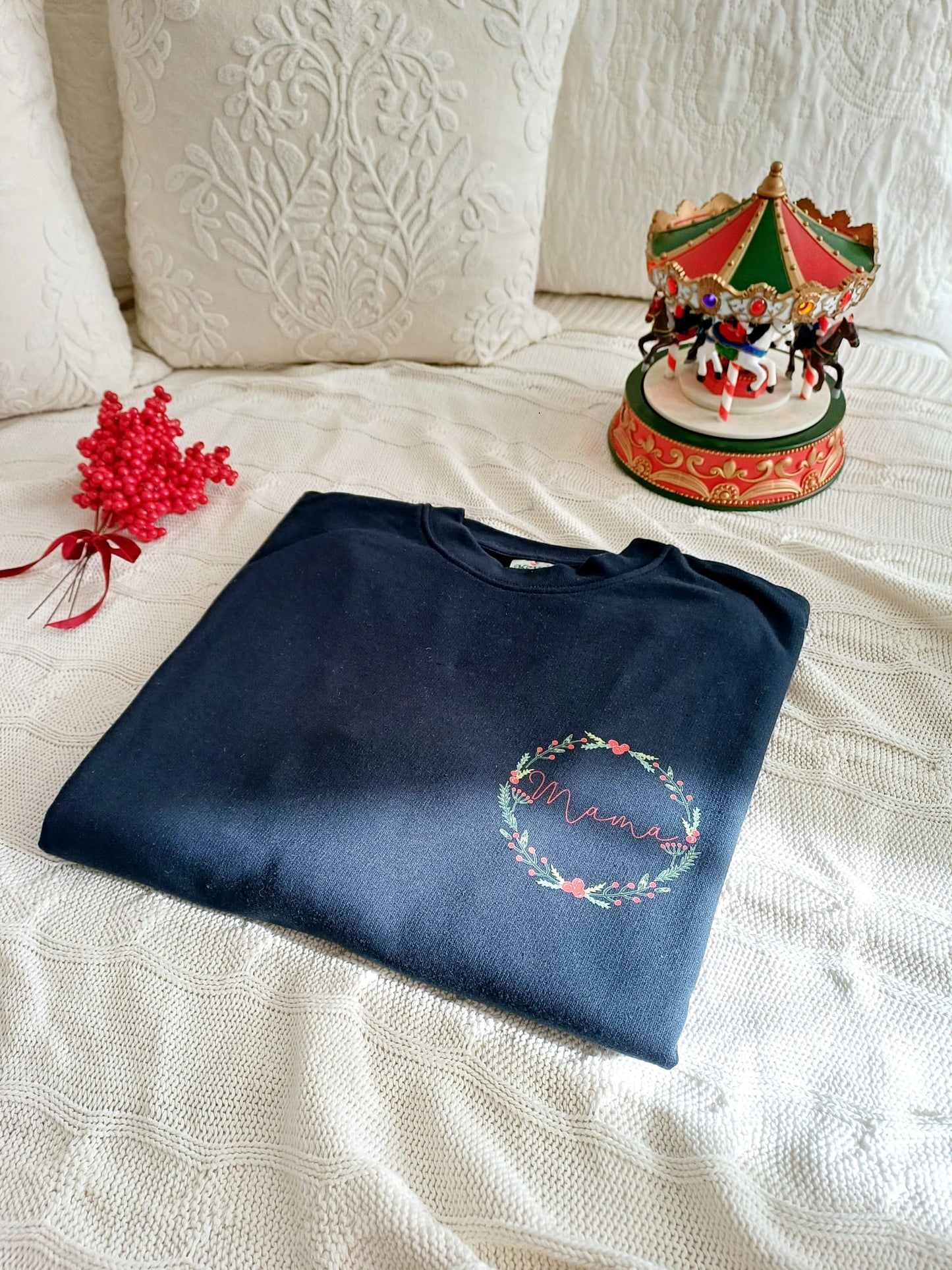 Sudadera estampada adulto Navidad