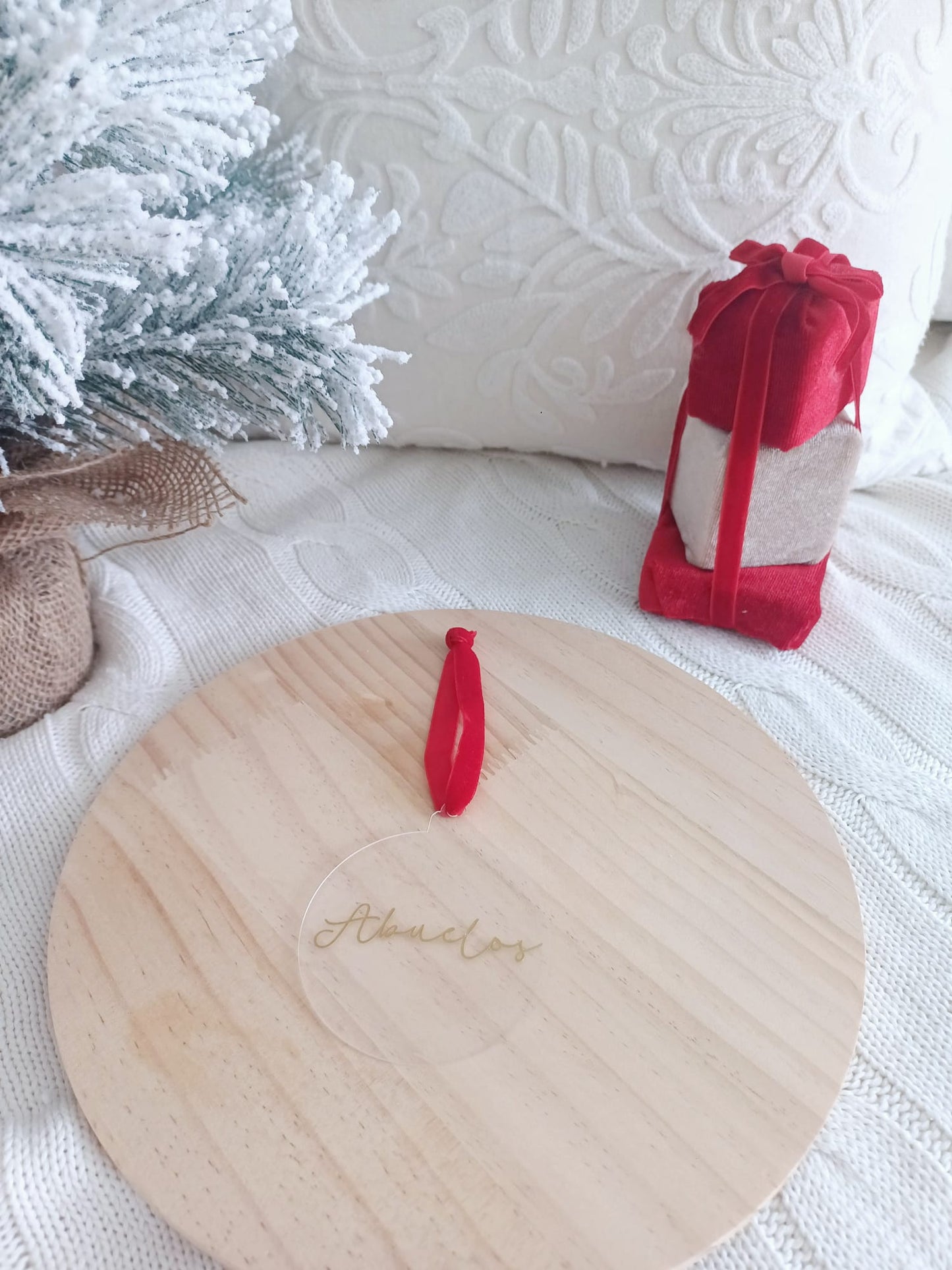 Bola árbol de Navidad circular