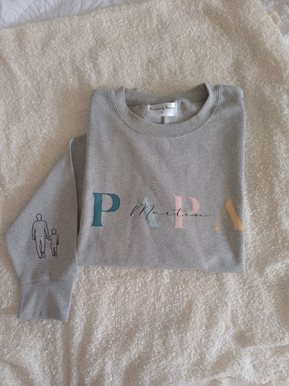 Sudadera estampada Papá