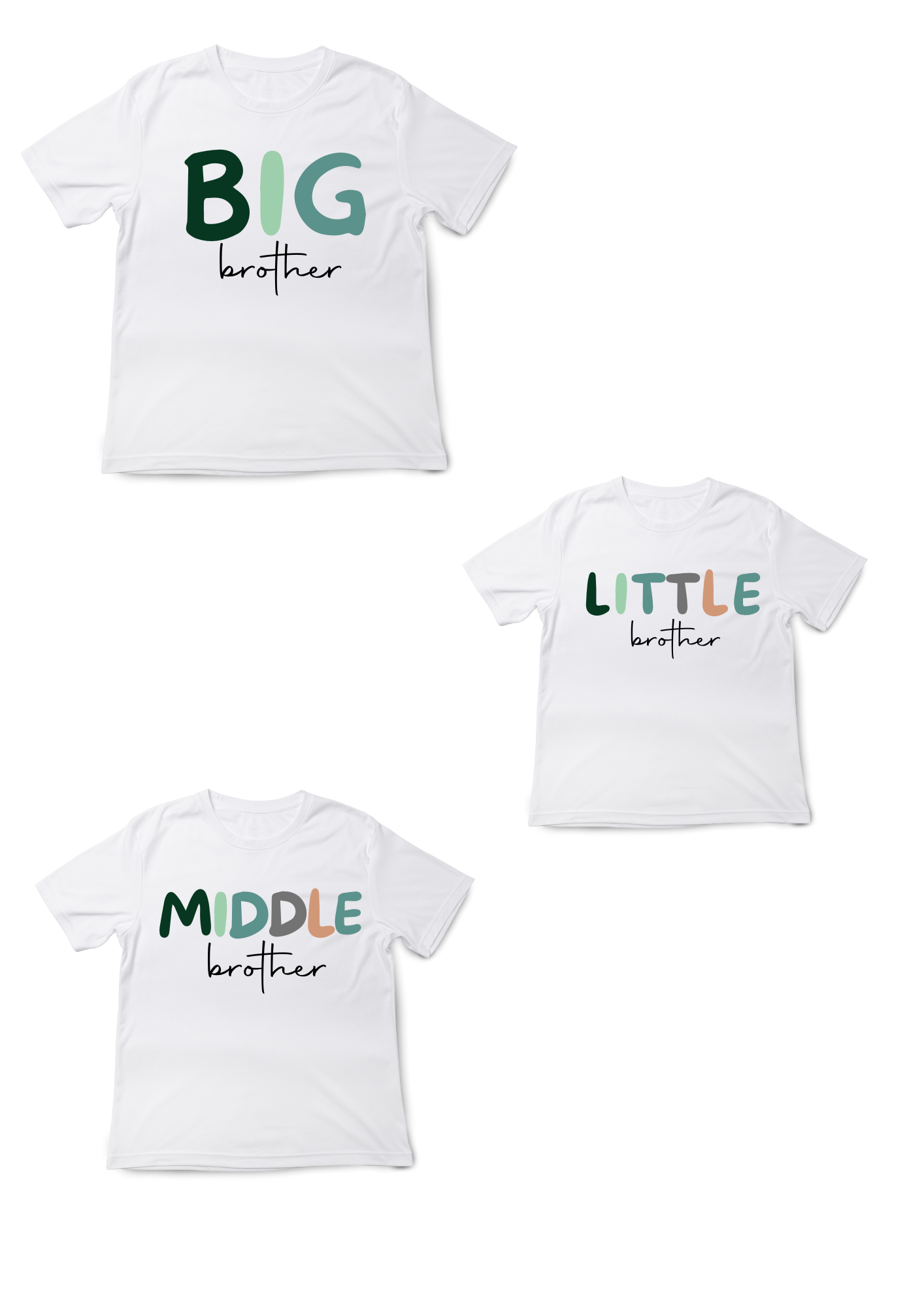 Pack Camisetas Hermanos/as o Primos manga corta