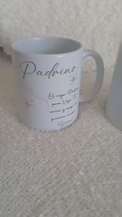 Personalisierte Tasse Taufe "Paten"