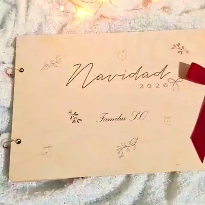 Álbum madera personalizado Navidad
