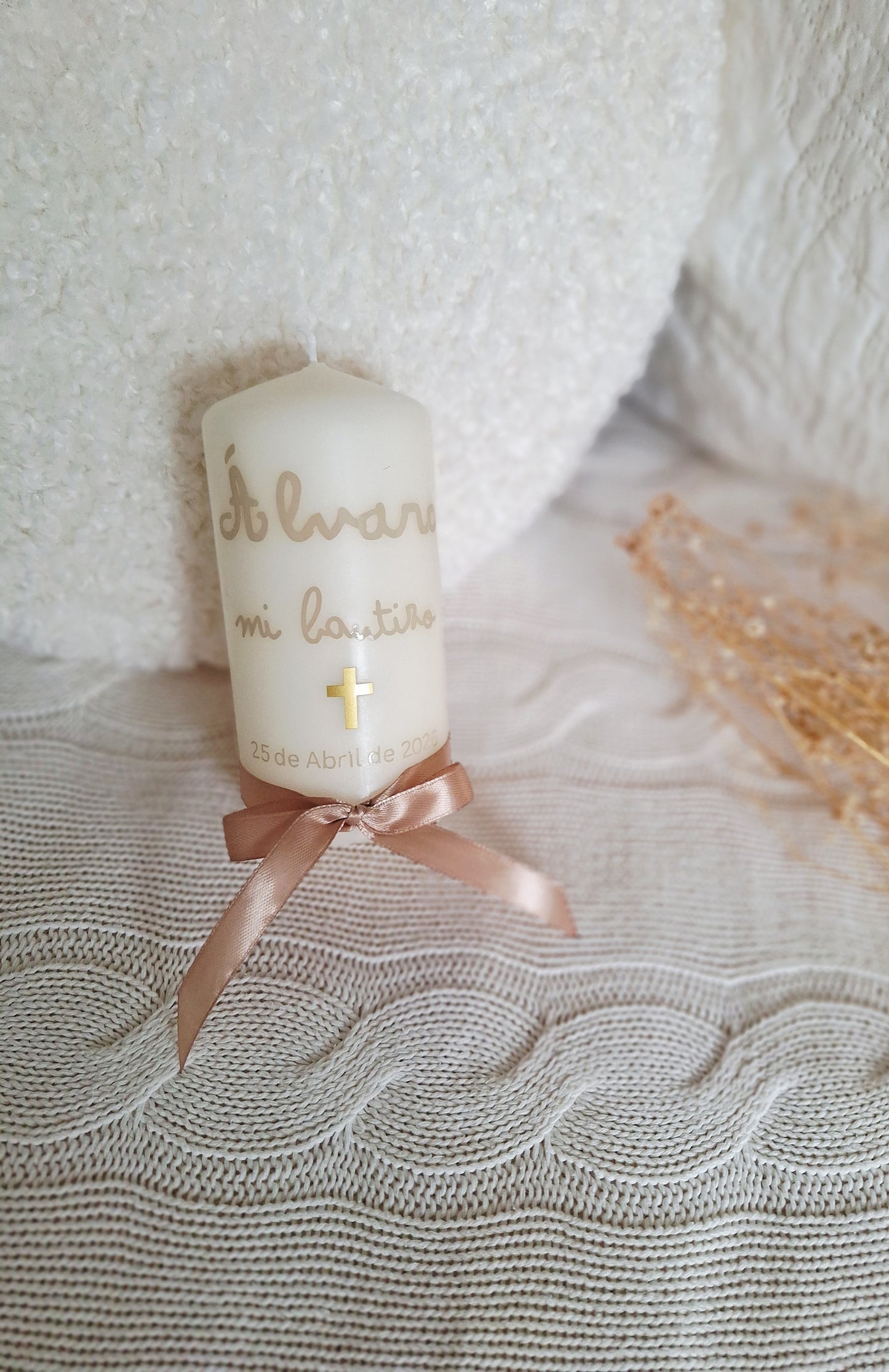 Vela personalizada Bautizo