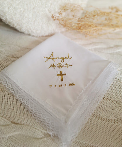 Pañuelo bordado especial bautizos