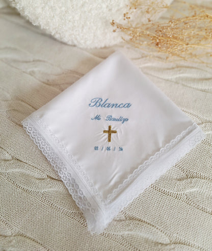 Pañuelo bordado especial bautizos