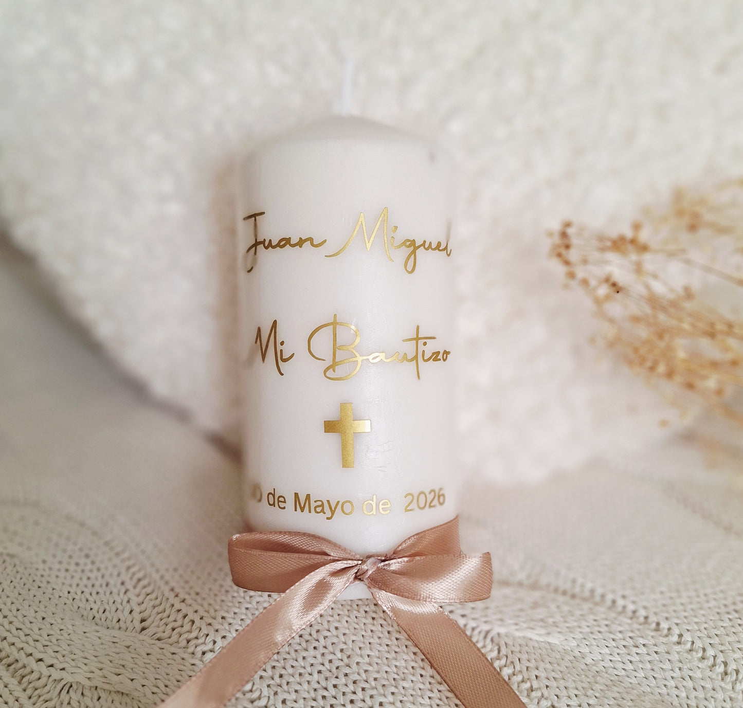 Vela personalizada Bautizo