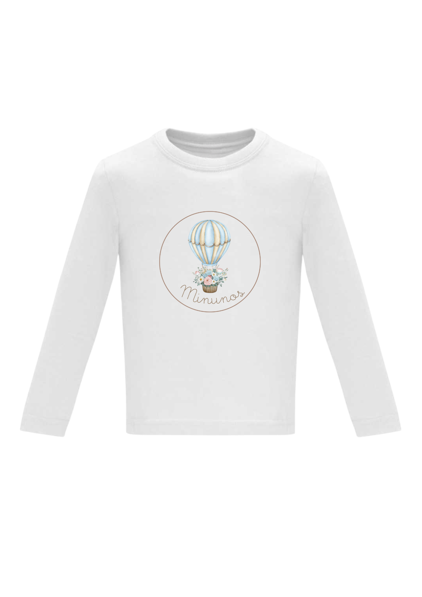 Camiseta infantil personalizada manga larga