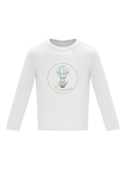 Camiseta infantil personalizada manga larga