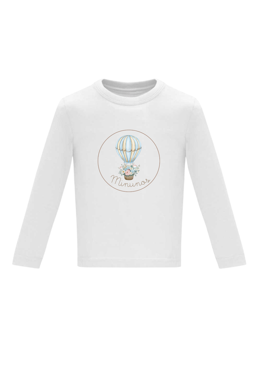 Camiseta infantil personalizada manga larga